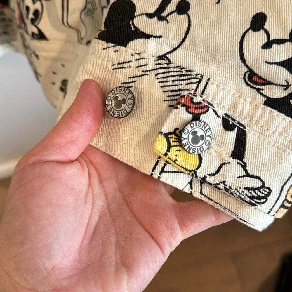 NWT RARE Disney Parks 2022 Mickey and‎ Friends Comic Denim Jacket Adult XXL - Picture 12 of 13